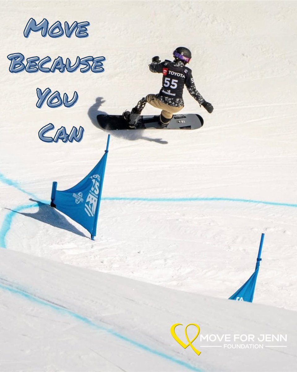 MoveForJenn's tweet image. Move today… Move tomorrow… Move because you can! 

Rebecca Johnston was a grant recipient for a bioadapt knee and foot, which allowed her to continue snowboarding! 🏂 We are rooting for her in the 2026 Paralympic Winter Games! ❄️❄️

#MFJCampaign #MFJMOVEment #movebecauseyoucan