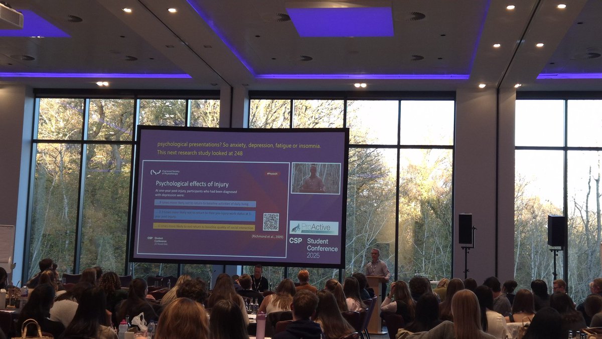 CSPNorthEast's tweet photo. Trevor Langford and Karl Pryor delivering a session on Thursday entitled ‘Maintaining a structured exercise programme throughout an injury period’ at the CSP student conference. A northeast network collaboration with fellow network members Karl Pryor and Lindsey Maughan. https://t.co/0zEyg9Qh9j