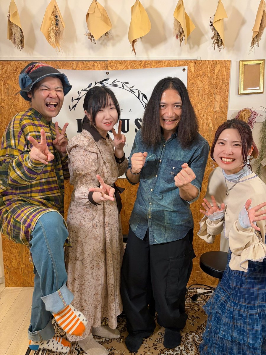 名古屋LOCUS?で 大野賢治×Reymiy×KAZU×鈴木友里絵? 名古屋編でしたー 