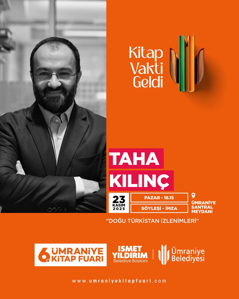 İSTANBUL PROGRAMI 

23 Kasım Pazar, 18.15

Ümraniye Kitap Fuarı