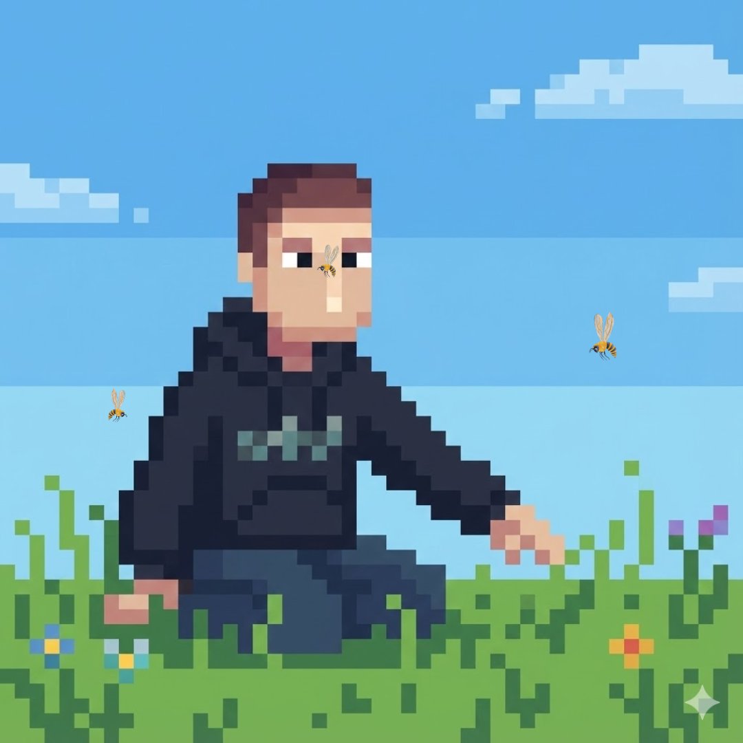 Bit0Bit's tweet image. Came to Touch the Grass But...