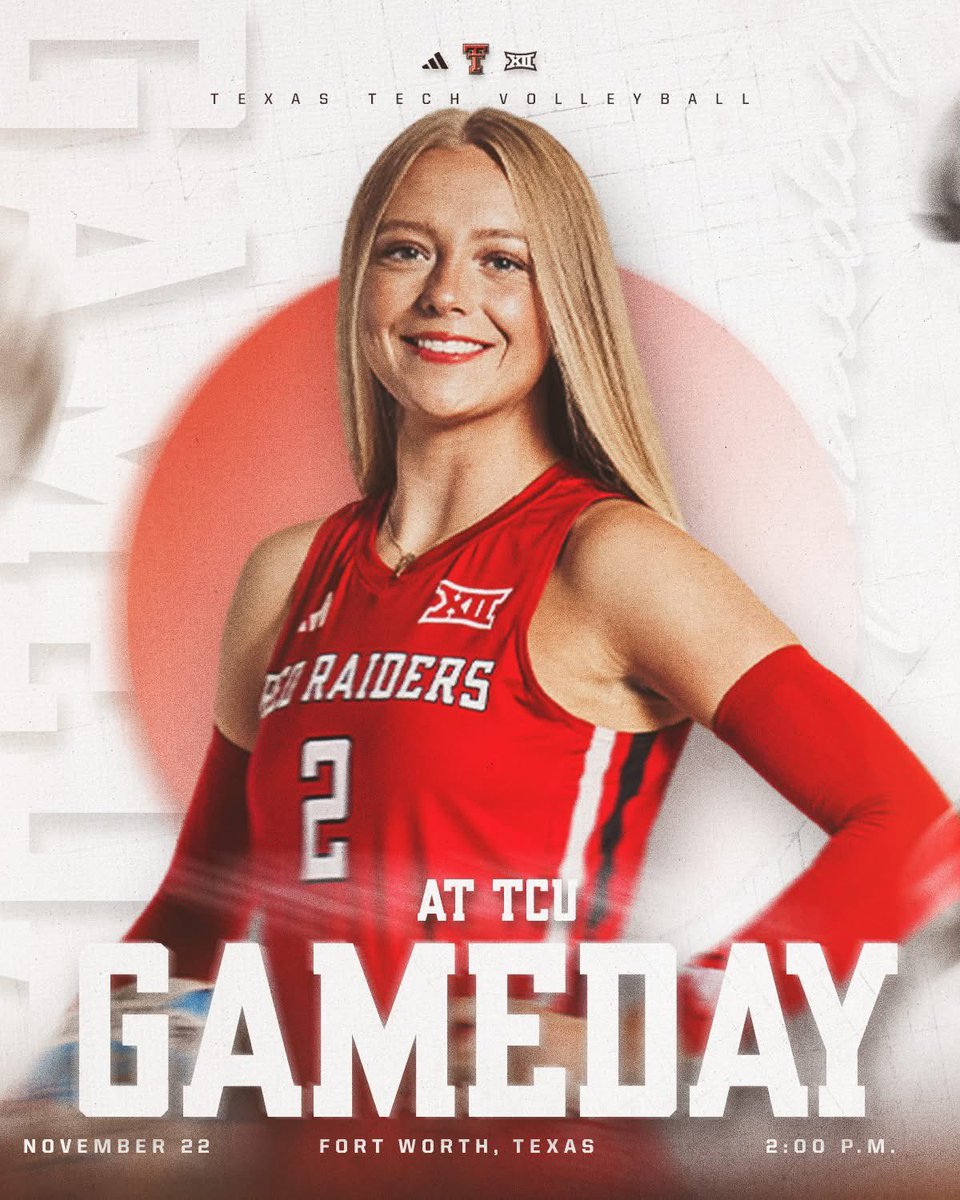 TexasTechVB's tweet image. TCU up next

🆚No. 20 TCU
⏰2 p.m.
🏟️Fort Worth, Texas

📊wreckem.co/3LLroCx
📺wreckem.co/3LN2OBm