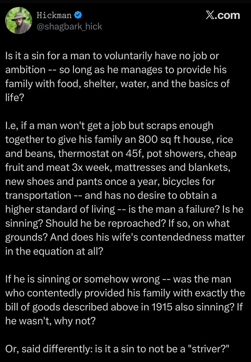 Subjecting your family to voluntary poverty while paying for a premium Twitter account is dark work. Stop engaging with this man’s account so he has to get a real job.