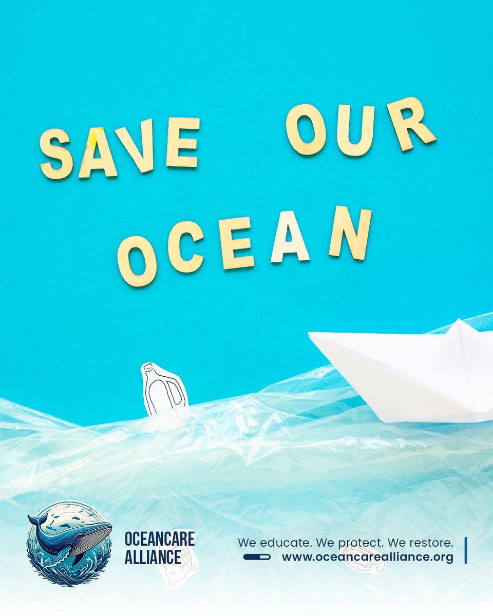 oceancareallnc's tweet image. The future of our seas is at a crossroads. We can continue to let plastic create an impassable barrier, or we can choose to SAVE OUR OCEAN.

Every choice you make determines the journey. Let's make sure the path is clear for marine life.

#saveourocean #plasticbarrier #oceancare
