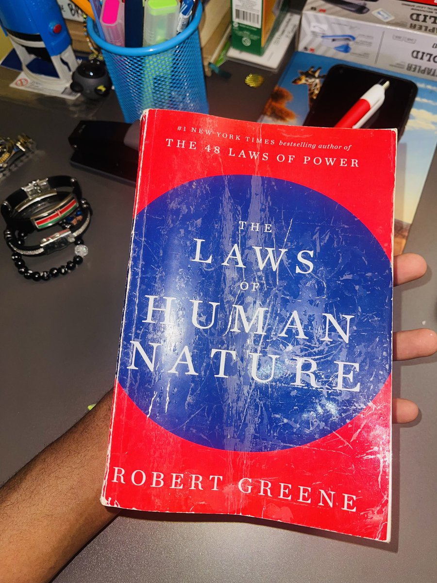 I have just completed The Laws of Human Nature, and it was truly worth my time.
Next, <a href="/kibeandy/">Andrew Kibe</a>, I would like to request a signed copy of your publication.
