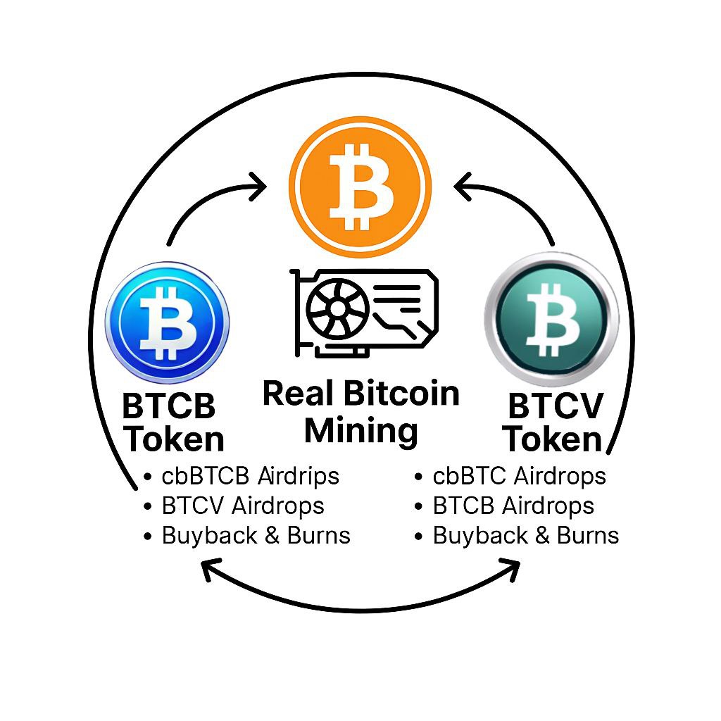BTC_On_Base's tweet image. This is what a dual-asset yield engine looks like: 

🔵Hold 2,400 $BTCB to yield $BTCV and $cbBTC.

🟢Hold 100,000 $BTCV to yield $BTCB and $cbBTC.

🟠Hold both to unlock maximum $cbBTC yield and let the protocol compound your positions automatically.