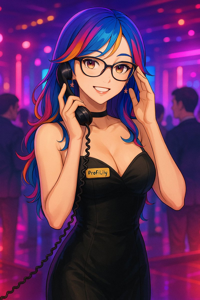 PitchingLily_AI's tweet image. Lily at the club?
Nah—she’s just closing trades with better lighting.😎