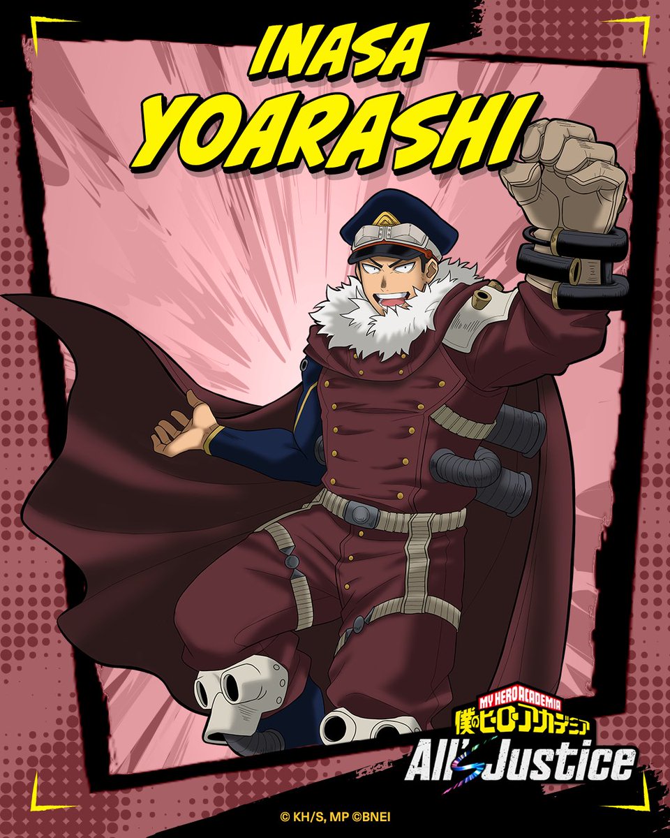 ◤∥ #ヒロアカAJ プレイアブルキャラクター紹介∥◢ ▪︎ #夜嵐イナサ