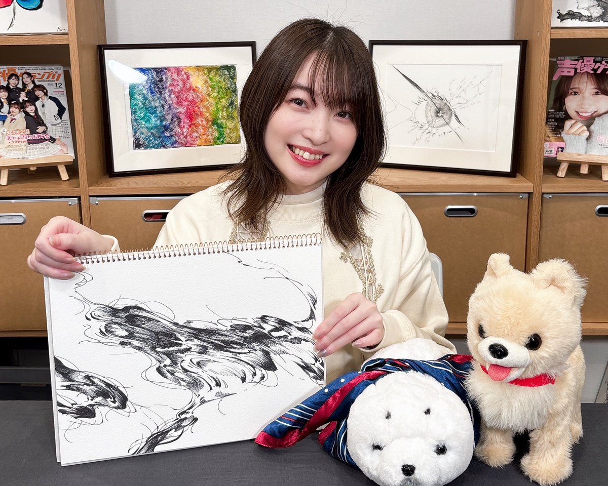 #アトリエReina 第105回

秋らしい放送をお届けしました🍠
上田さんが今回描きあげたイラストは【独り占め】🐈

会員パートでは思いきり「ああ言えばこう言う」ことを楽しんだ上田さん🤣

年内最後の放送は12/27（土）OA予定です!!
 #上田麗奈 #アトリエReina