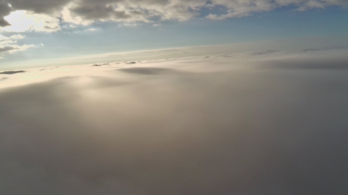 stmchsr01's tweet image. Surfing above the cloud deck this morning 

#aerial #cloudscience #cloudphysics #meteorology #physics #aerospace #engineering #storm #cumulus #thunderstorm #wx #clouds #aerial #otherworld #aboveclouds #air #watervapor #science #cloudscape #cottonball #blanket #meteorology