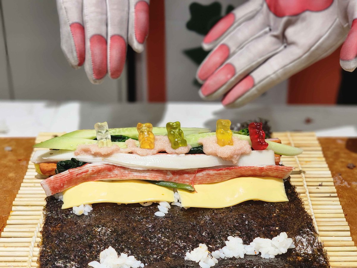 DrMad_vtuber's tweet image. 쉴드 벌칙 김밥