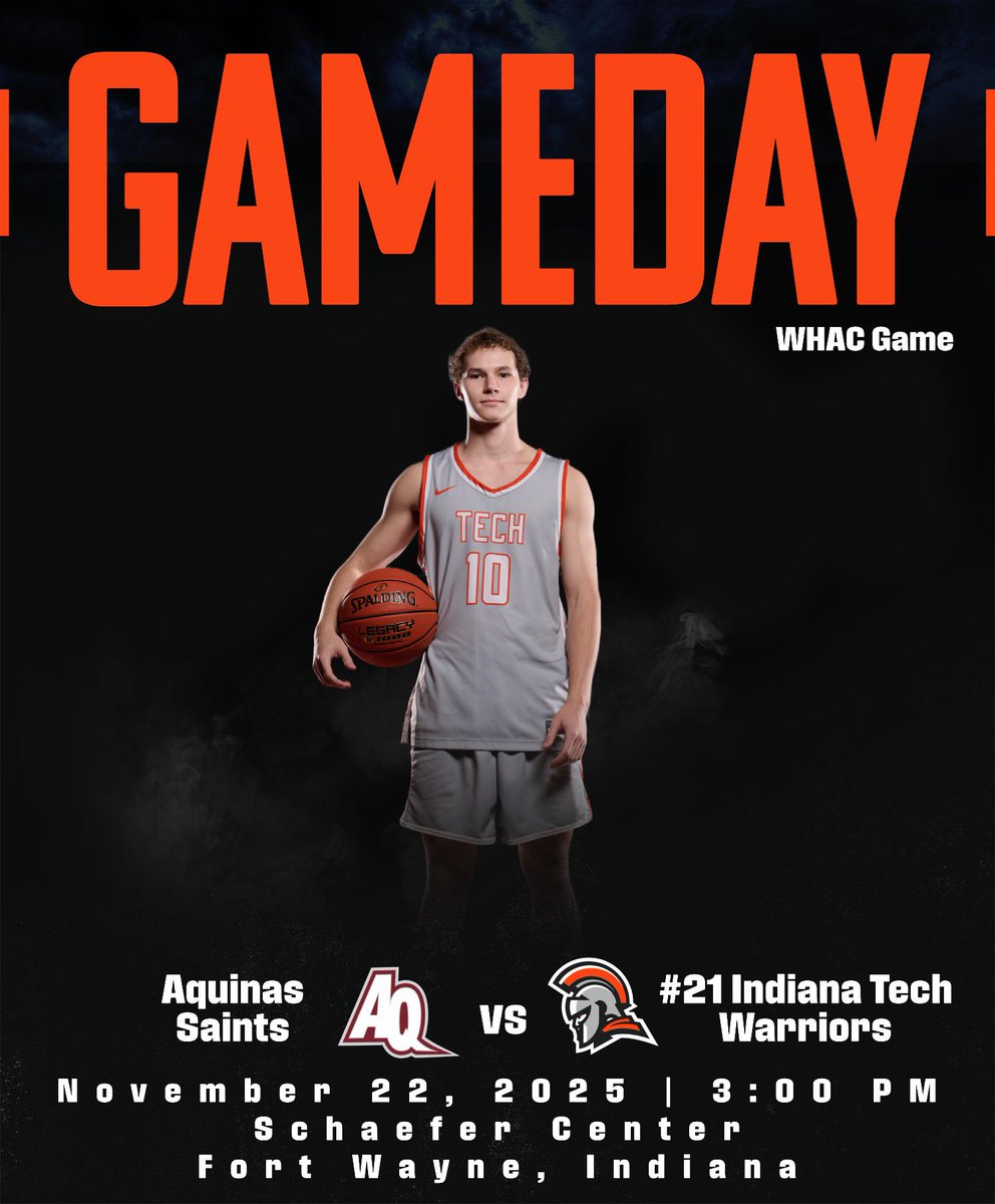 INTechWarriors's tweet image. Home games today! #21 @INTechWBB and #23 @INTechMBB host WHAC opponent Aquinas in the Schaefer Center at 1 and 3pm, while #14 @INTechWHockey hosts #5 Maryville at the PSM Icehouse in a top 15 matchup at 3pm #GoWarriors #WinIT