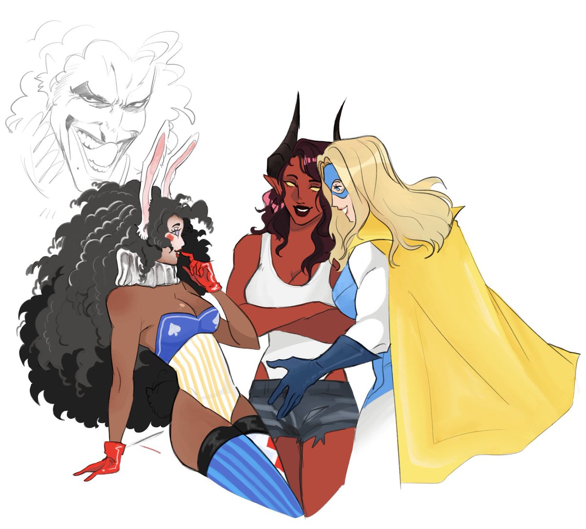 mahogdog's tweet image. My LAST one lmao! Uses “toon force” a way of reality warping with hammer space 😝 ty@ chosentragedy for the template 

#dispatch #dispatchoc #fanart #sonar