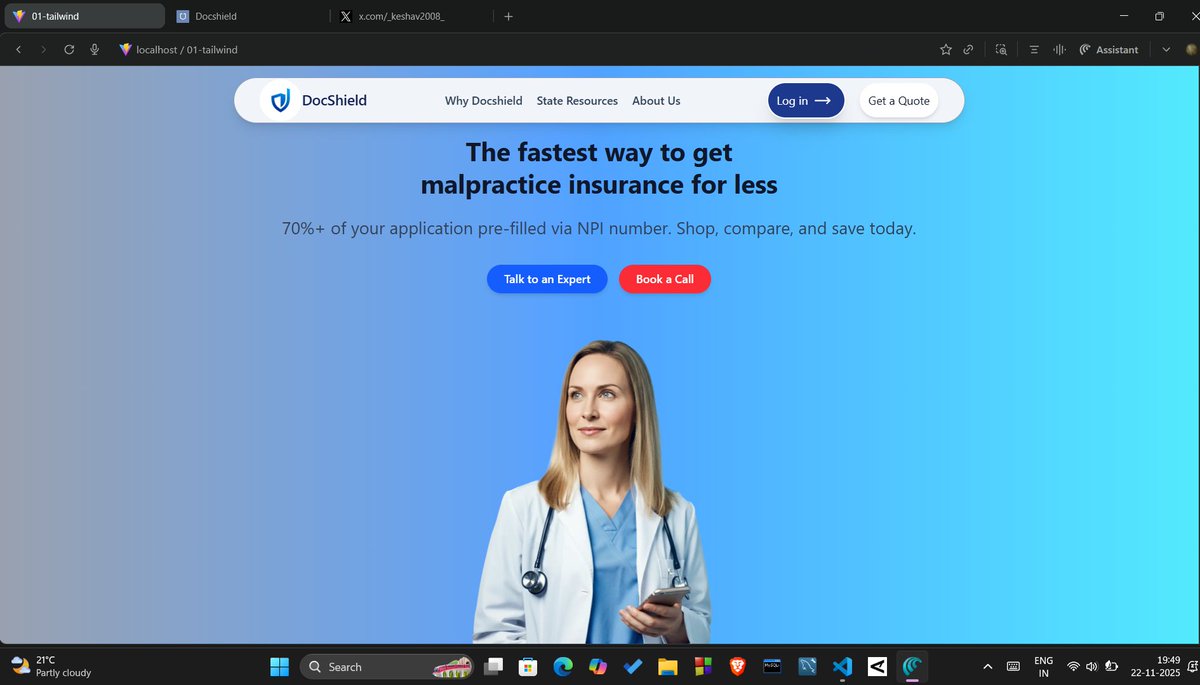 _keshav2008_'s tweet image. Day 13 of #365DaysOfCodeChallenge 🚀

Tried building a DocShield clone using props and basic React concepts — still rough, but every rep sharpens the edge.
Wrapped up 1 LeetCode problem too.
Final exams are running, so shifting more focus to studies while keeping the streak alive