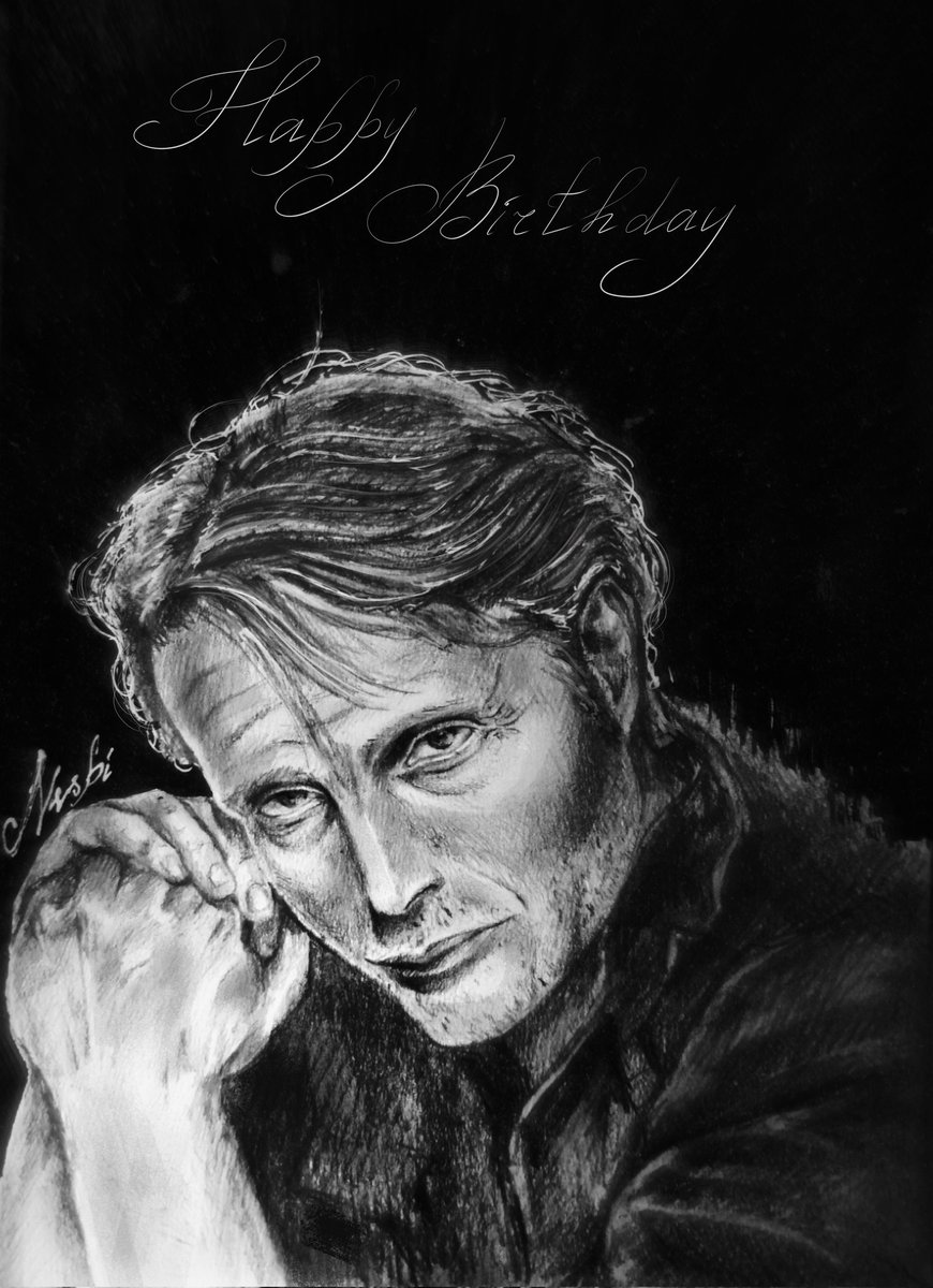 Hi, Mads Mikkelsen
I'm glad to have the opportunity to wish you all the best on this day. I tried my best while i drawing that. You work inspires so many people around the world, including me. Thank you for bringing such depth, emotional and charm to every role. <a href="/theofficialmads/">Mads Mikkelsen Official</a>