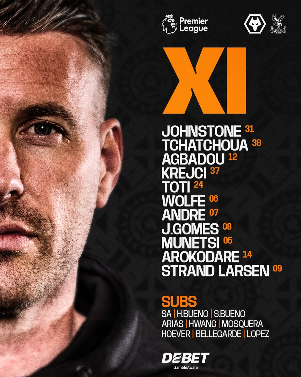 ColunaDosWolves's tweet image. 🐺📝 • O Wolverhampton já está escalado para poder enfrentar o Crystal Palace FC na partida de hoje.

A partida será transmitida pela plataforma de streaming da Disney+.

- FORA:

• Hwang Hee-Chan (lesão)
• Matt Doherty (lesão)
• Rodrigo Gomes (lesão)

#ColunaDosWolves…