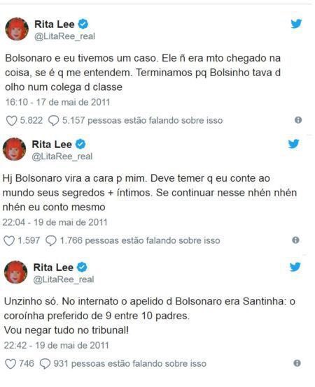 queria muito ler os tweets que rita lee faria hoje após uma certa prisão