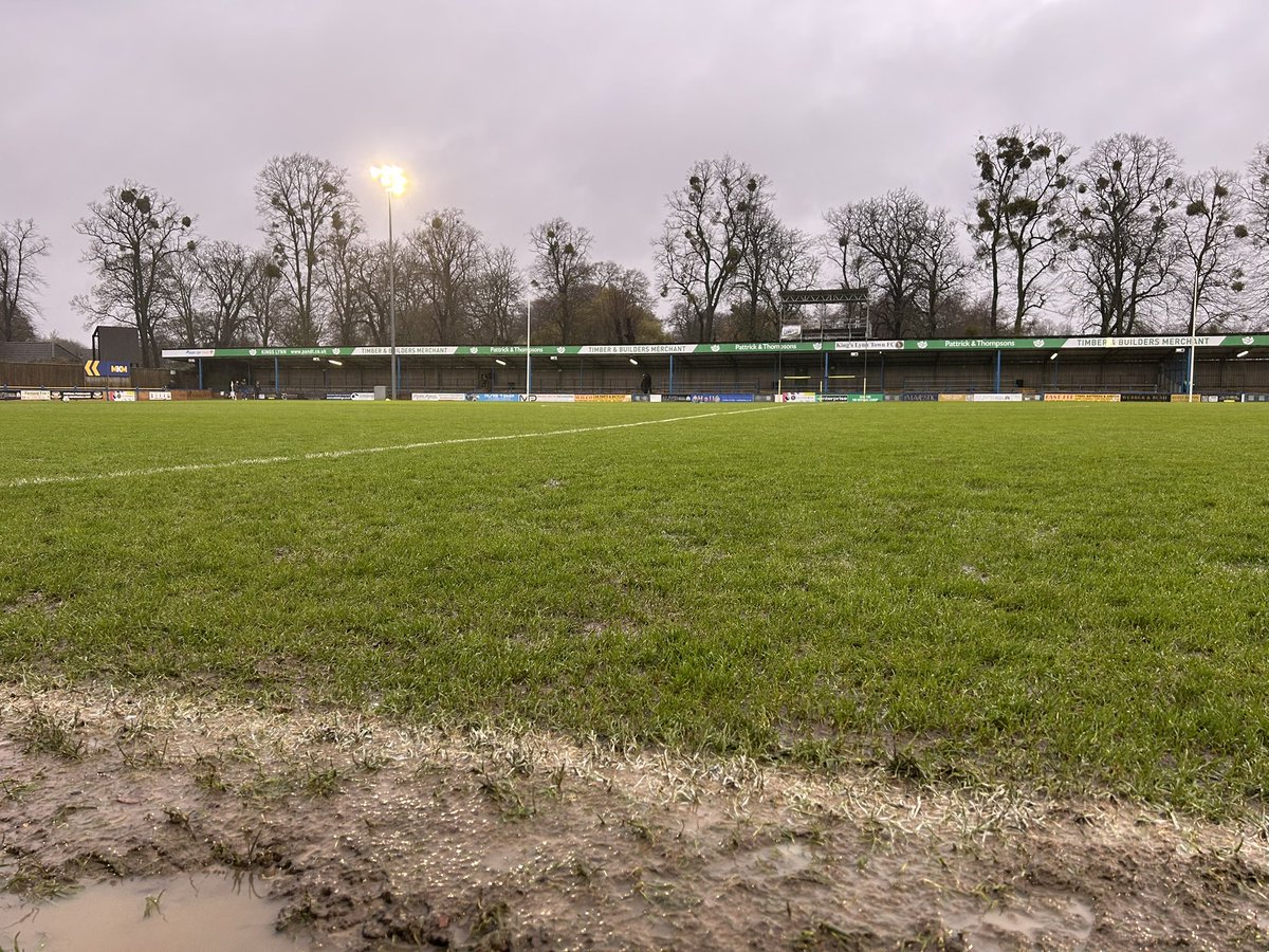 officialKLtown's tweet image. ❌ Today’s game has been called off due to a waterlogged pitch.