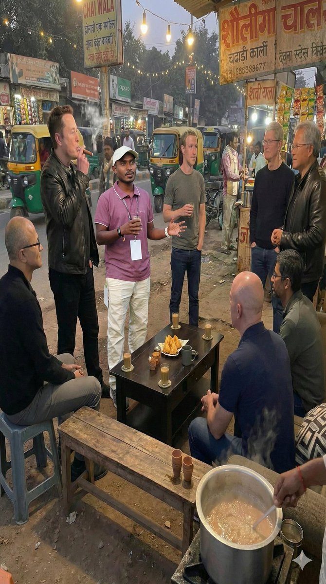 From Silicon Valley to an Indian street stall. discussing everything from rockets to crypto over a garam chai😃😀😀. 🚀
​#elon #musk #CryptoLife #India #Legendary #btc