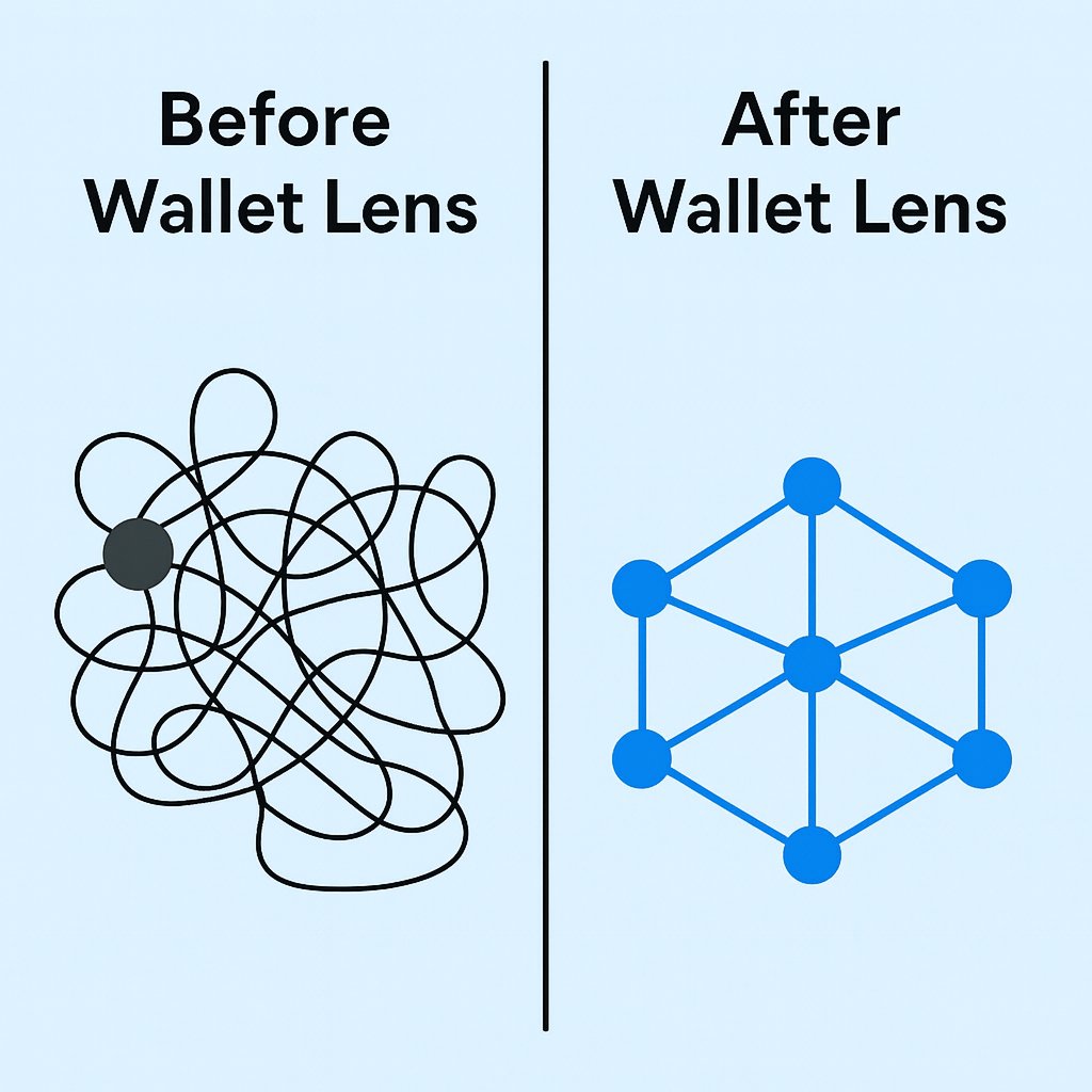GraphAIOfficial's tweet image. Wallet Lens converts raw wallet activity into structured, real-time signals - powering automation and execution.