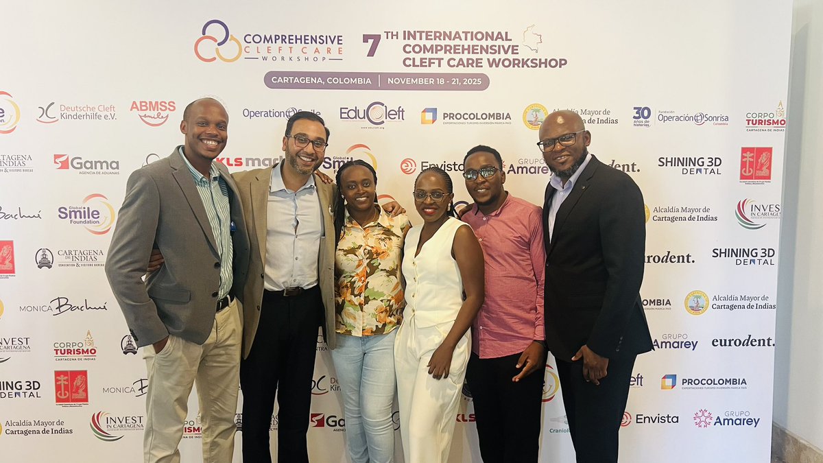 CyuzuzoT's tweet photo. Honored to attend the 7th International Comprehensive Cleft Care Workshop in Cartagena 🇨🇴, 18-21th Nov, 2025 sponsored by @operationsmile.
Great learning, hands-on simulations, and insights from cleft expert like Dr Sommerlad. #Cleftcare, #Holistic @Fostino21 @Surgical_RW https://t.co/2TwQ4jLqta