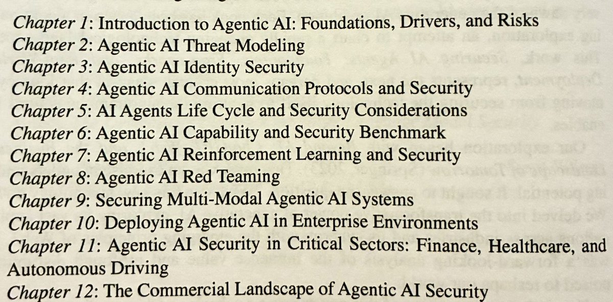 This recently published book on Securing AI Agents was a damn great read. Highly recommended! #AI #Security #Agentic