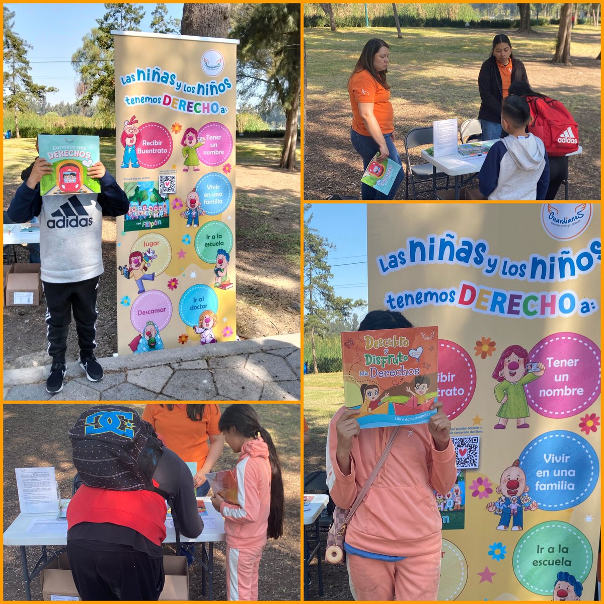 ¡Buenos días #guardianes! Recuerden que los esperamos en el #BosquedeAragón con niñas y niños para escuchar el cuento la PLAYERA DE FILIPON (12pm - entrada 8) y para recoger sus libros de DERECHOS. 

#mesnaranja #todasytodossomosGuardianes