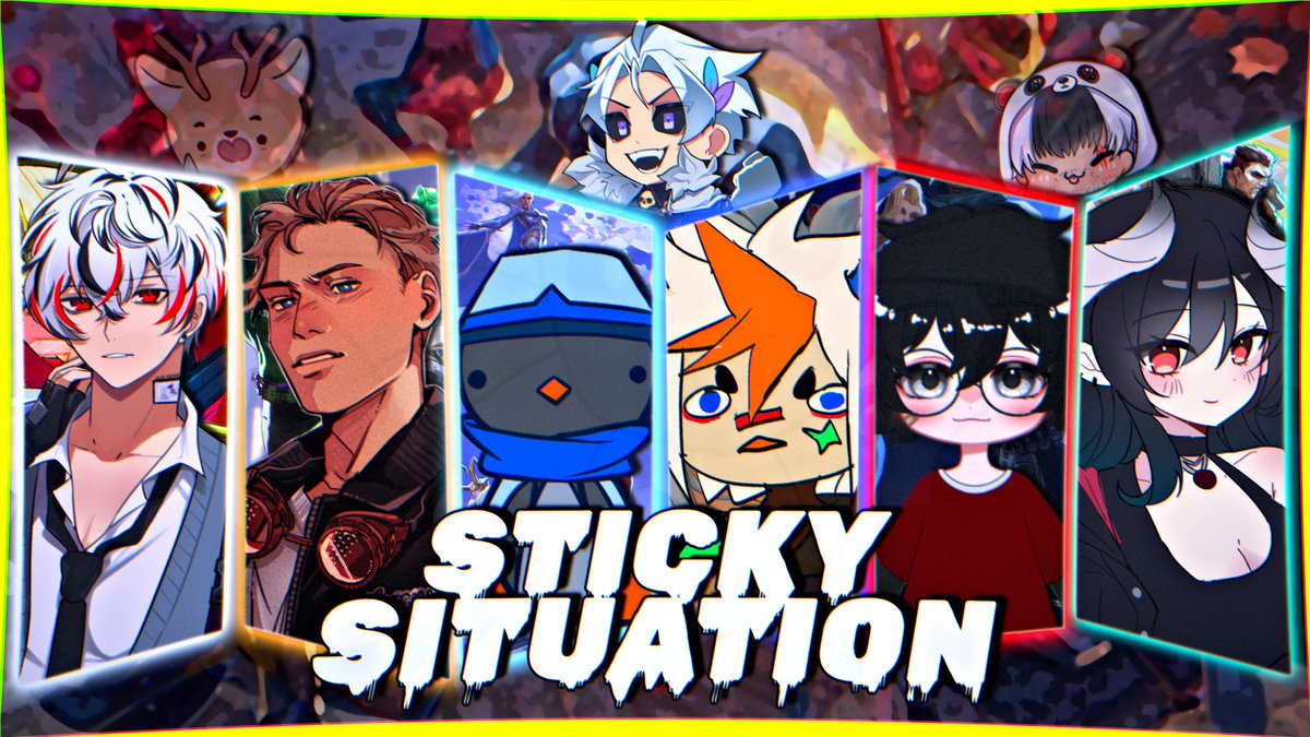 Haii, it's a little sudden as we've been keeping it on the low, BUT I will be participating #VtuberRivals 3 !! 💥

🕸️Team Sticky Situation!!🕸️

I will be streaming my POV (1 minute delay, ofc) over on the purple app here in a few minutes!!💜 

> LINK BELOW⬇️