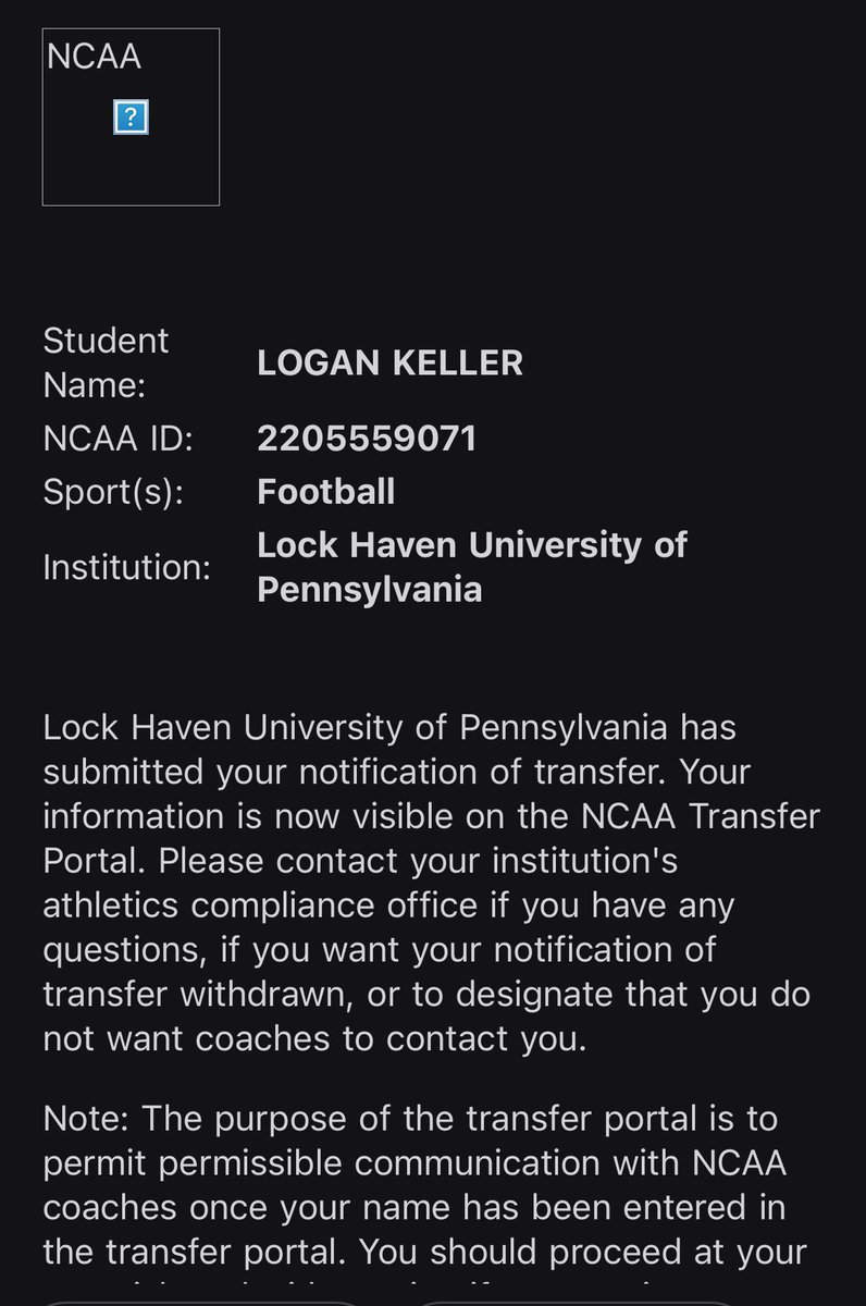 logankeller65's tweet image. Officially in the transfer portal with 2 years of eligibility left!
OG - 6’5” - 315lbs
17 games started
3.5 GPA
2 years of eligibility