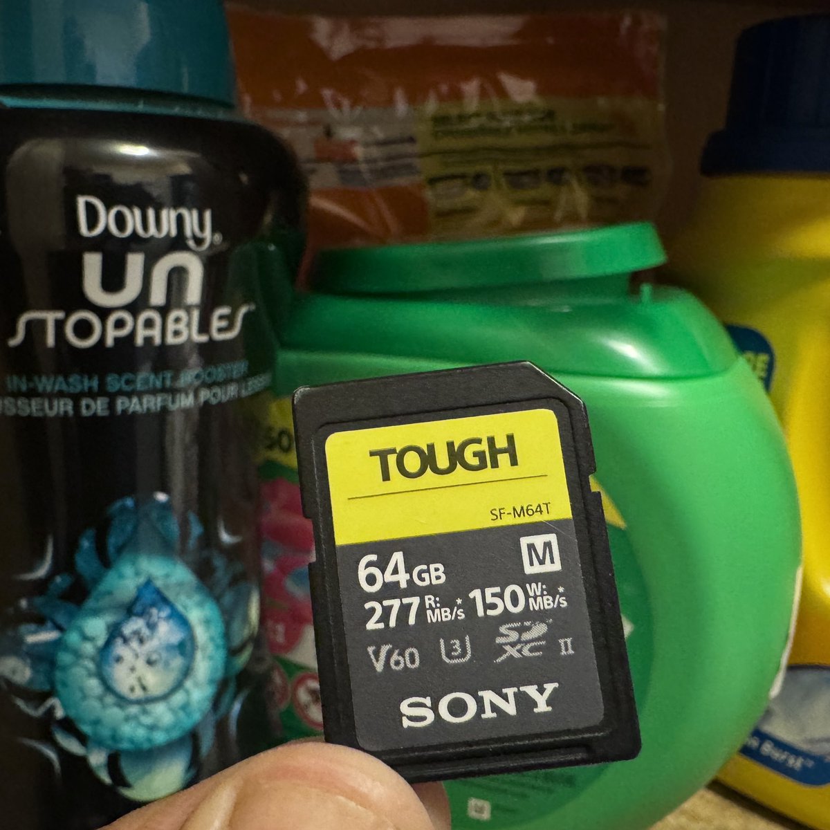 An ad for <a href="/Sony/">Sony</a> especially if we come to an agreement on how much 💵💵I get.
“Sony SD cards…Tough is the right word.” 
This card survived a spin in the wash. 
It still works in my Mac, images are fine, I even reformatted, shot a few test frames, all is good! 👍🏽
📸 by <a href="/ericseals/">📸🎥Eric Seals</a>