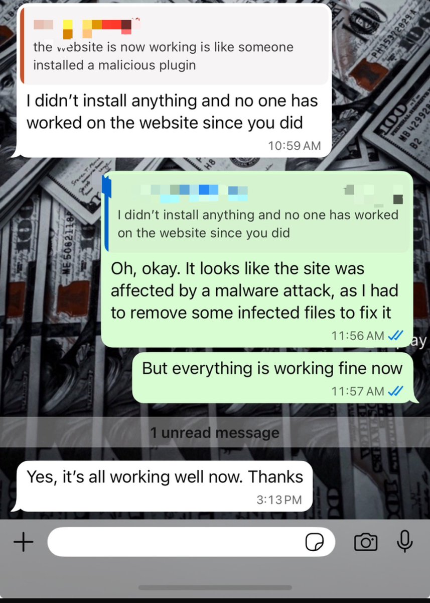 tobemarizu101's tweet image. Fixed my client’s WordPress website from malware ✅
I build, deploy &amp;amp; secure websites. If your site has problems, I can fix it too!
#WebDeveloper #WordPress #Freelancer #WebsiteSecurity