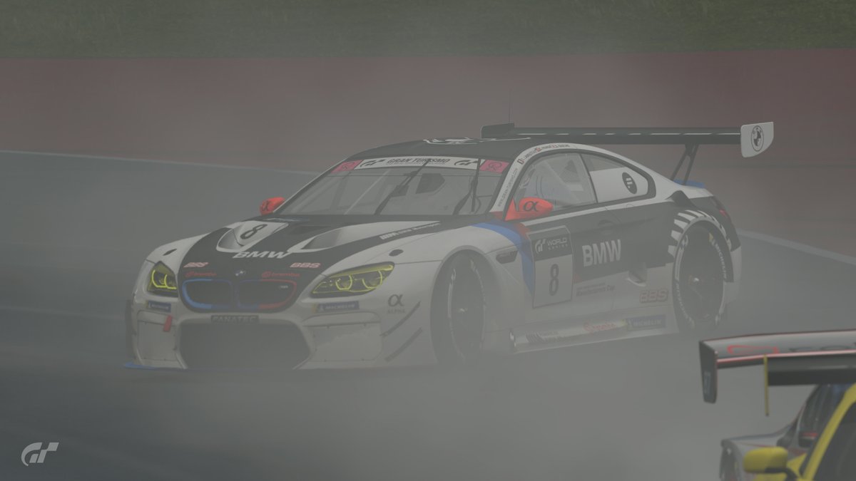 CSLKevin's tweet image. GTWS Manufacturers Cup Exhibition S3 Round 2 
P15 &amp;gt;&amp;gt; P10 (130 pts)    
Started from the back and last, despite having pace in the rain at Red Bull, unfortunately got held up by everybody else in the rain and eventually did a Spin-A-Roonie on lap 25 for the fun of it.

#GT7