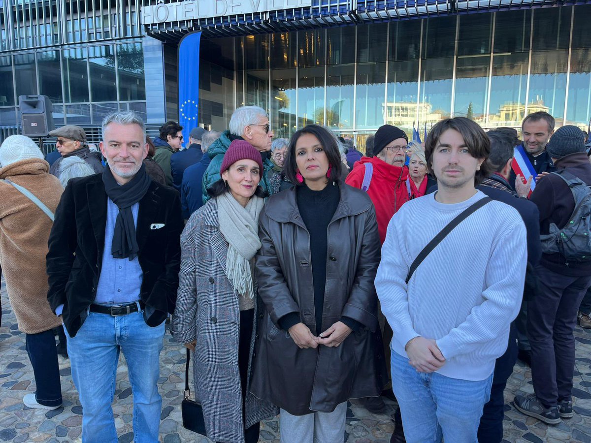 👉Aujourd’hui 22/11, un rassemblement républicain à l’initiative de <a href="/MDelafosse/">Michaël Delafosse - Maire de Montpellier</a> contre les narcos qui assassinent, détruisent notre jeunesse, abîment la république. 
👉Notre candidate <a href="/NajateHaie/">Najate Haie</a> ne pouvait louper ce rdv digne et républicain.

👉Les trafiquants se moquent des