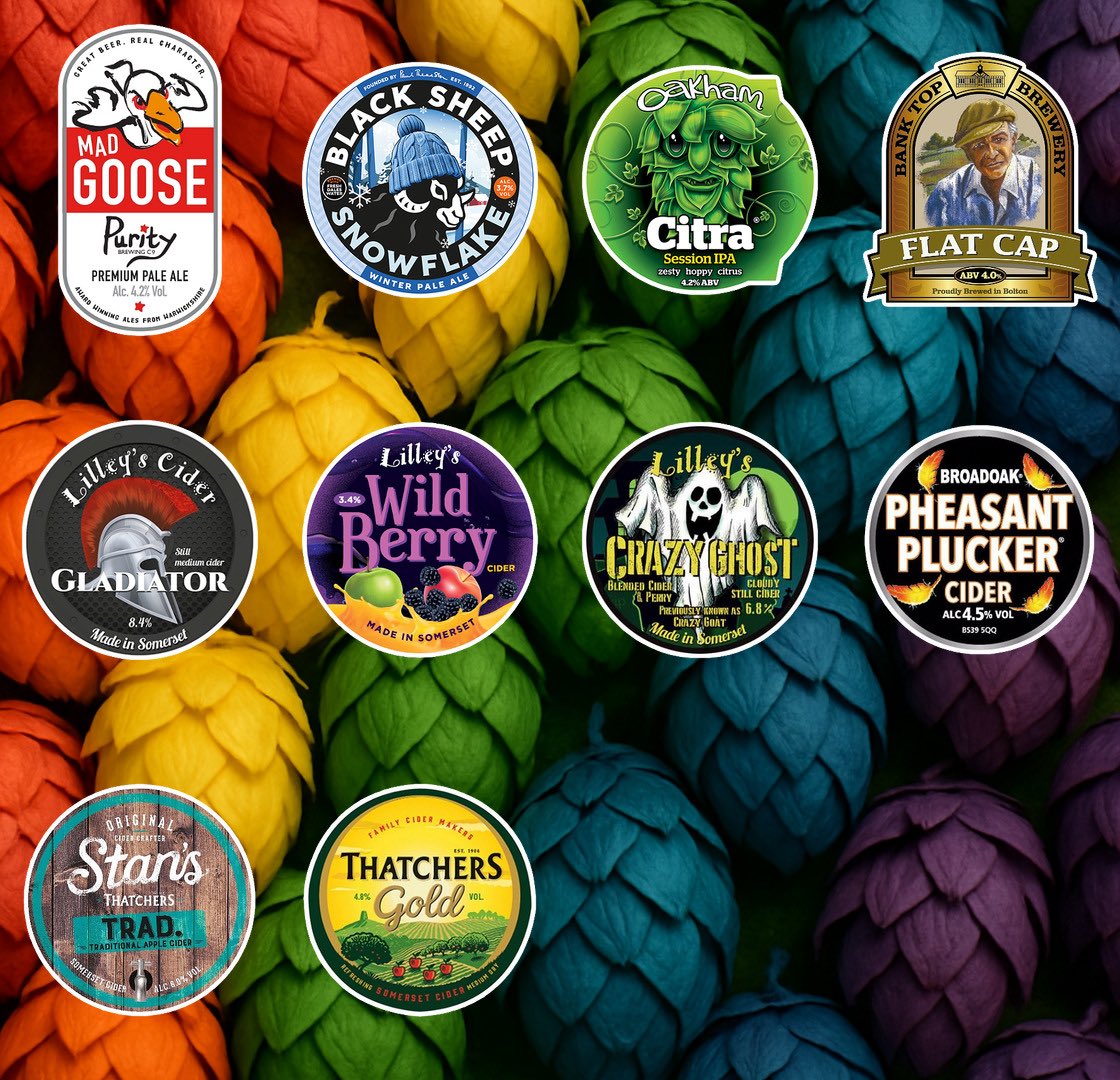 ManandScythe's tweet photo. Beer Board: https://t.co/7ql4F4HYzh
@Purityale @BlackSheepBeer @OakhamAles @BankTopBrewery @lilleyscider @FetchTheDrinks @thatchers_cider 
#RealAleFinder https://t.co/4KVrRnTwCM