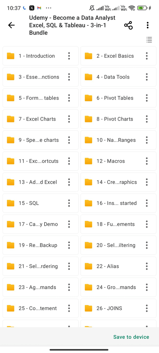 Shipon_40AI's tweet image. Data Analytics from Zero to Expert

A Udemy Complete Paid Course for Free for 24 Hours
Applicable for First 500 People

This Free Course Covers:
- Excel
- SQL
- Python
- R

Like , Retweet &amp;amp; Reply &quot;Data&quot; to get it for free

Must be following me so that I DM you