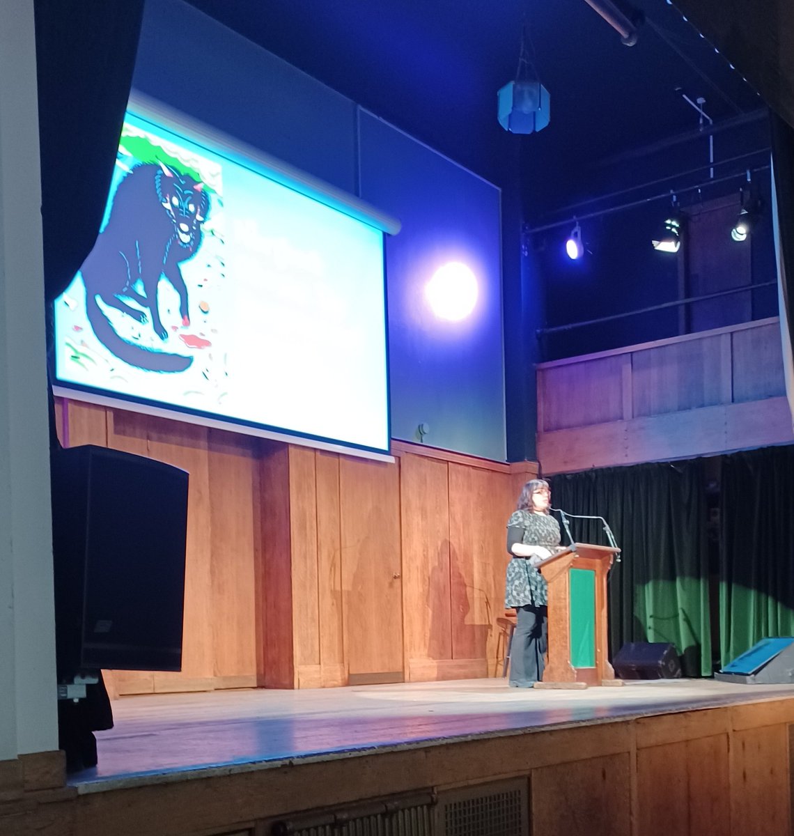 Now at #TheHauntedLandscape from <a href="/ConwayHall/">Conway Hall</a> and <a href="/ForteanLondon/">LondonForteanSociety @forteanlondon.bsky.social</a> - <a href="/IcySedgwick/">Icy Sedgwick</a>. She'll be talking about Barguest &amp;G