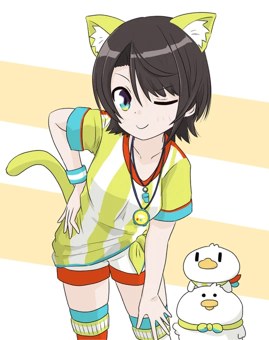 ネコ耳スバルちゃん! 1週間くらい描けてなかった! #プロテインザスバル