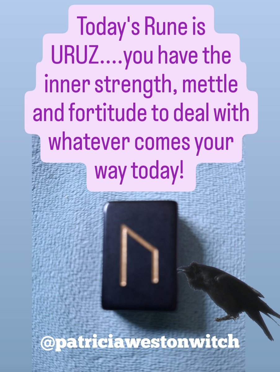 PsychicWitch13's tweet image. Today's Rune is URUZ....you have the inner strength, mettle and fortitude to deal with whatever comes your way today! 
#runecasting