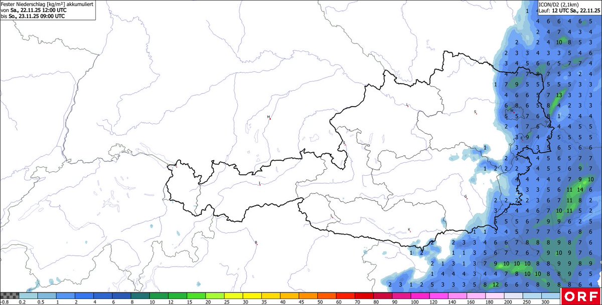 Für den Osten Österreichs wird es heute Nacht spannend! ❄️
Diesmal kommt das Tief näher, aber trotz der kurzen Vorhersagezeit gibt es noch große Unsicherheiten bei den Modellen.
Die Extremlösungen (beide im Bild) liegen zwischen 0 und 8cm Neuschnee.
Schneefans: 🤞🤞