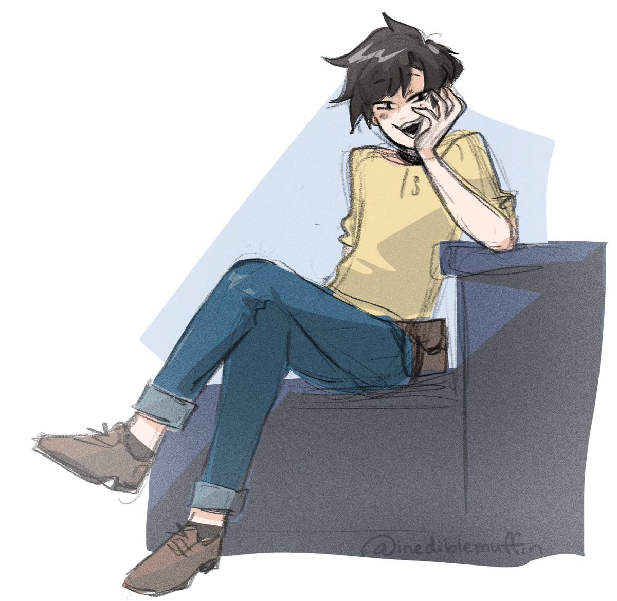 bedtime 20min doodle. Maybe I need to put together a pose reference board