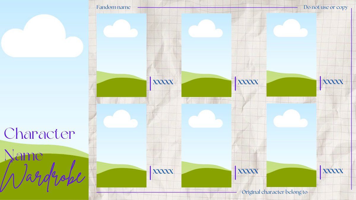 shioriginal_'s tweet image. Hi (*ᴗ͈ˬᴗ͈)  #yumetwt #octwt   

i&apos;ve made template to showcase your ocs/yume outfits, feel free to use it.    

Please Copy it first before using it!

Link : canva.com/design/DAG4e1c…