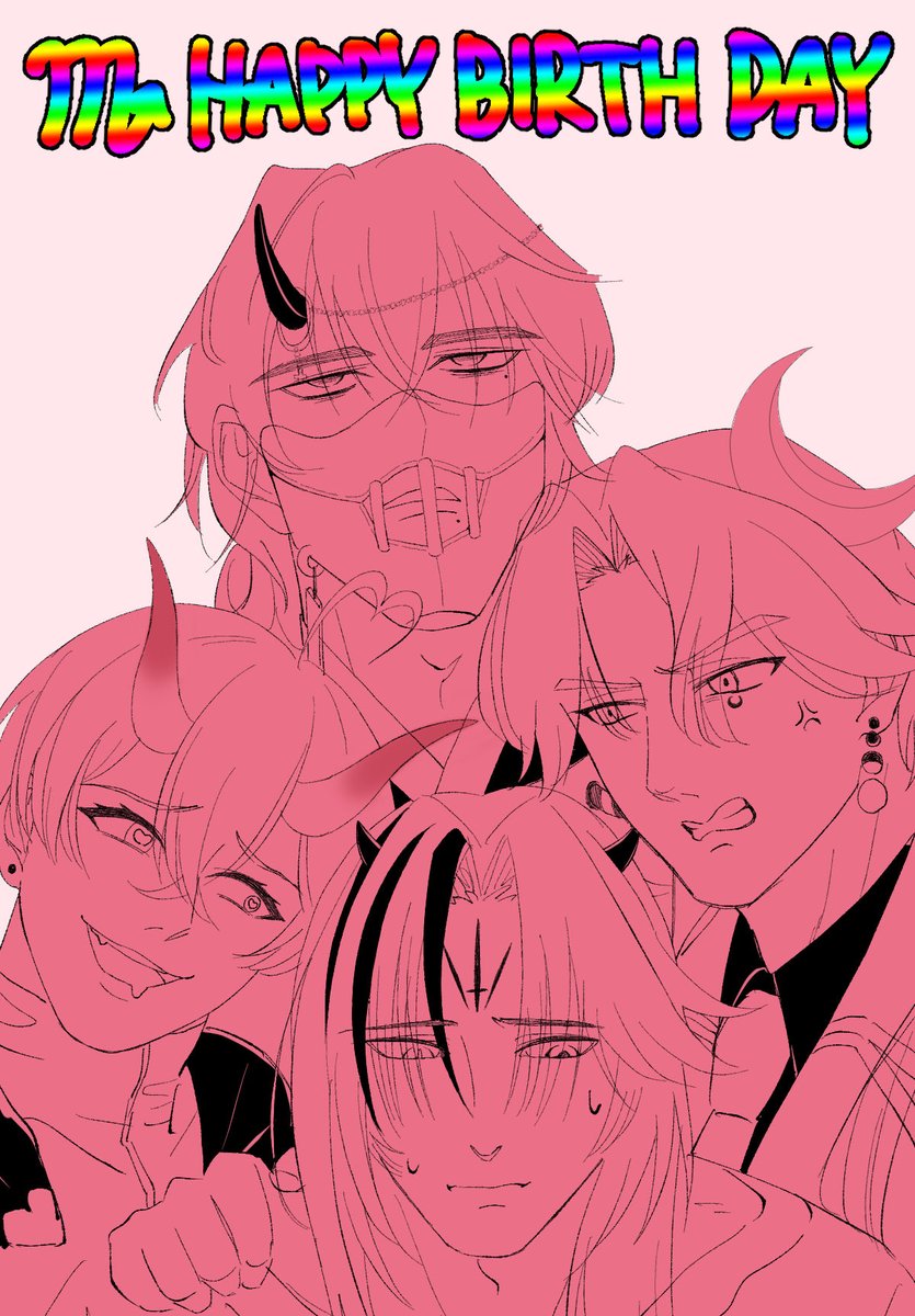 10__foo's tweet photo. Rin JJ、バシン、ウァサゴ、フェネクス、お誕生日おめでとう🎊 https://t.co/x50TTNAHrU