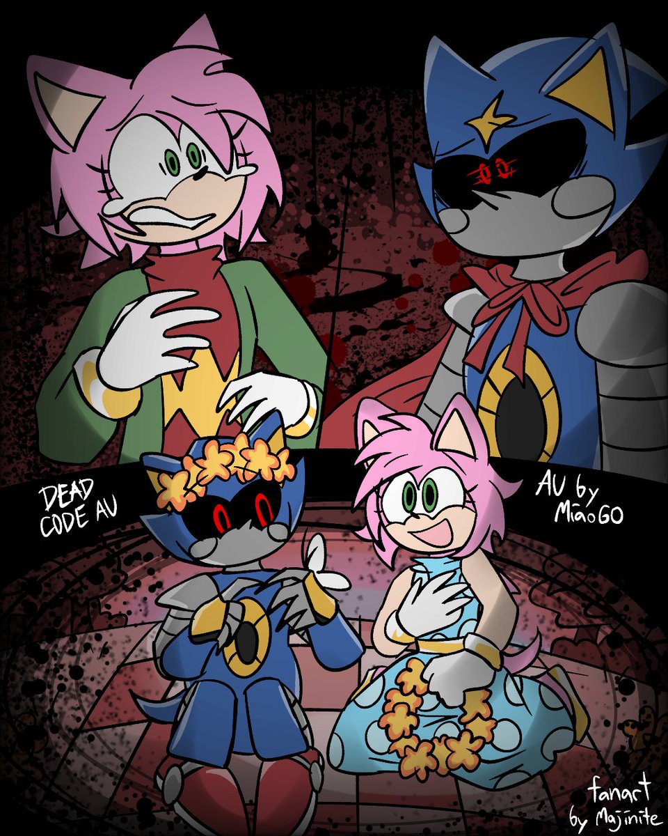 majiniteXD's tweet photo. @MiaoGo06 Am kinda new to le Sonic Fandom and i have been enjoying the AU comics so far!

#DeadCodeAu #SonicTheHedgehog #AmyRose #MetalSonic #Sonic https://t.co/nzTNr8AaBh