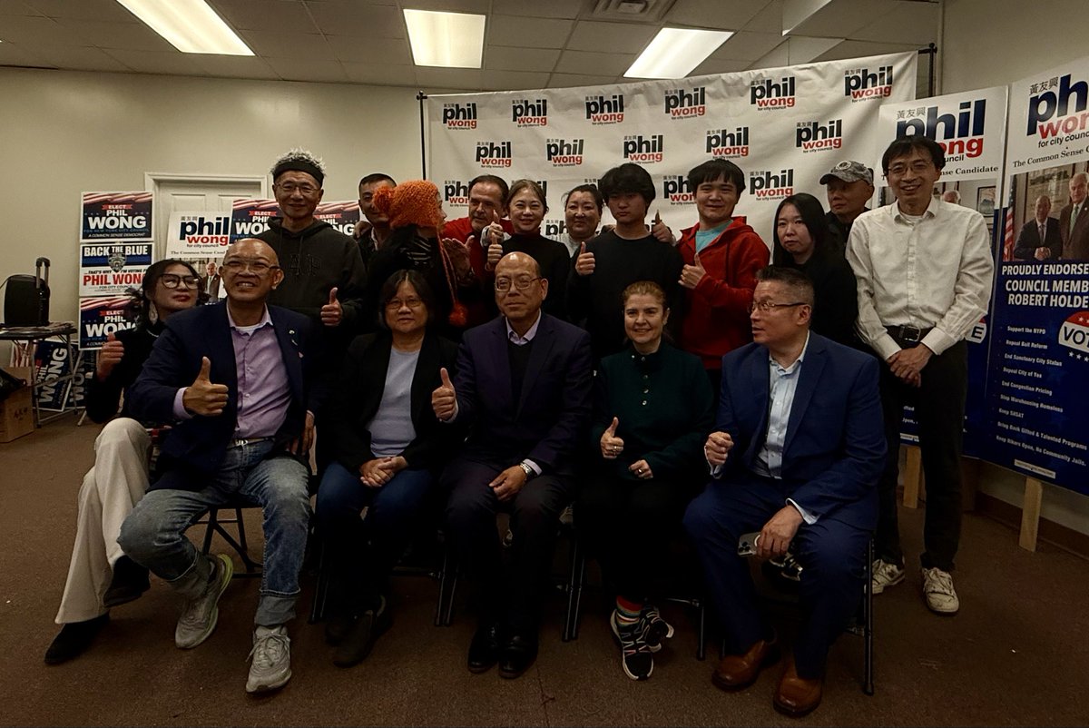 Congratulations to <a href="/PhilWongNYC2025/">Phil Wong</a> get elected by D30’s people. My wishlists to Phil, the next <a href="/NYCCouncil/">New York City Council</a> and <a href="/ZohranKMamdani/">Zohran Kwame Mamdani</a>: 1. Fix Rikers, no Community Jail 2. Restore G&amp;T test 3. support NYPD, review bill 632,stop&amp;frisk 4. lesson middle class burden, no property tax hike