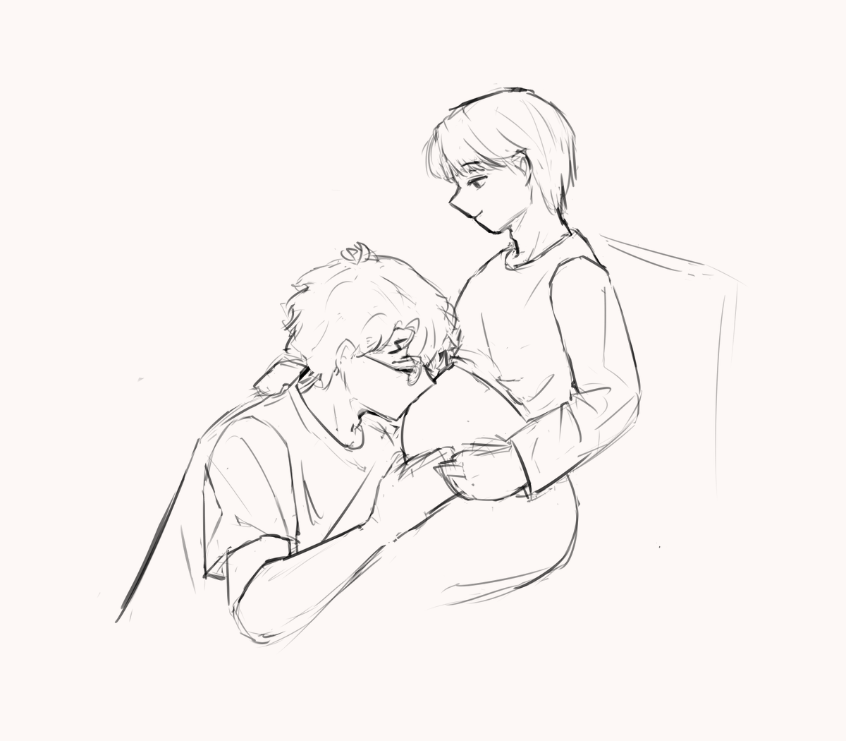 Freya269's tweet photo. I can feel their anticipation and the love they already have for their baby on the way 🥹

#darry #hpdm https://t.co/wLY6RaWC7E