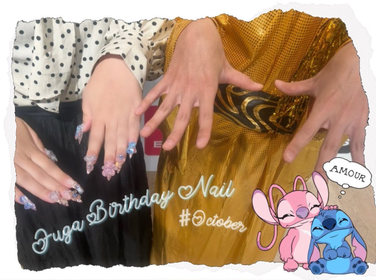 Fugaoo_zzZ's tweet photo. ／
🔟月の #ふがゆち ネイル💅🏻🩷💙
ふうがたんお誕生日おめでとう🎂✩
＼ https://t.co/OpBRHMylYP