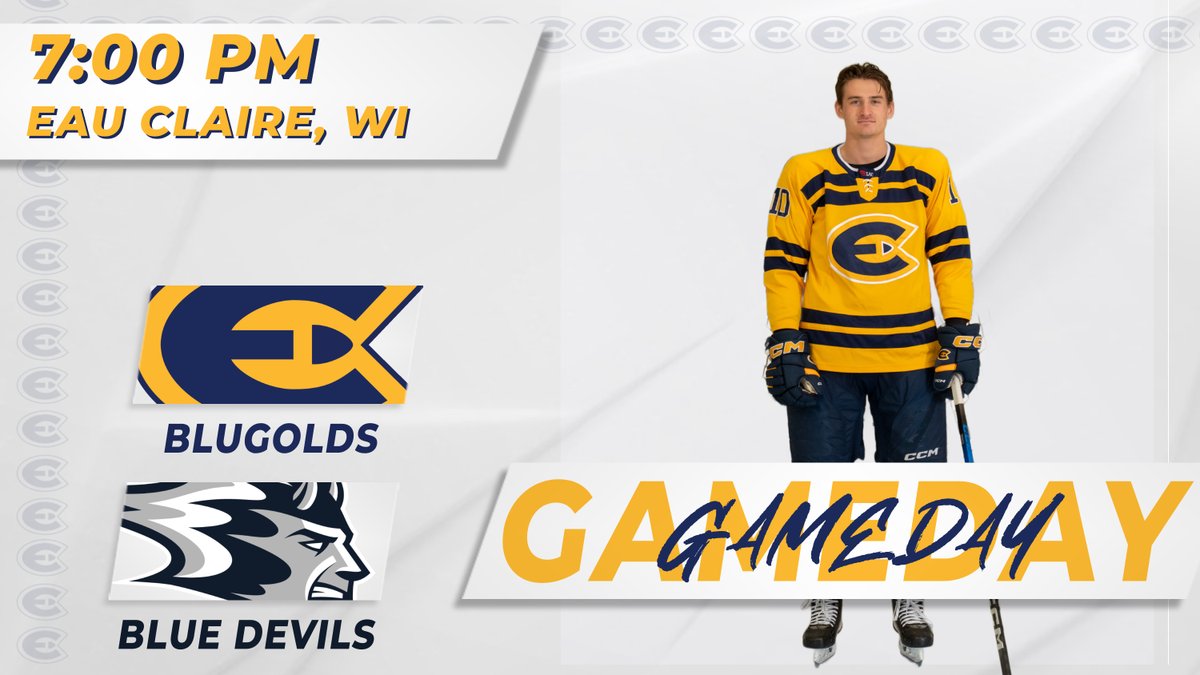 UWECblugolds's tweet image. Get hyped, it's game day‼️

The War-on-94 rivalry takes to the ice tonight at Hobbs!

@UWECHockey | #RollGolds