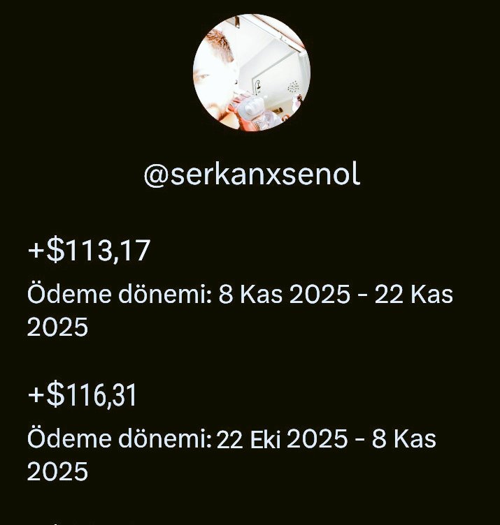 X ödemeler yatmış. Kim ne alda görelim bakalım