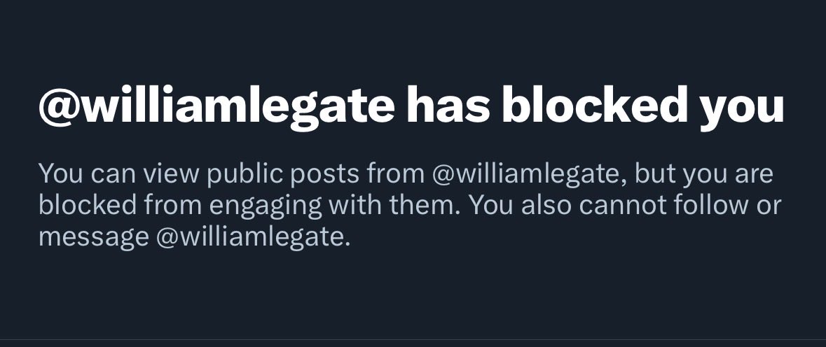 Aww man <a href="/williamlegate/">LeGate</a> blocked my ass AGAIN &amp; deleted everything in shame 🤣 wouldn’t be the first time