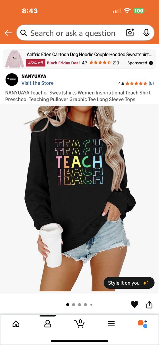 RamosFamily7's tweet image. Ok, #TeachersOfX- let’s drop our favorite sale item from the Black Friday Sale! You never know if there is a #SecretSanta out there! 🤞🏻🎅🏻

Share and repost!

Here is one of my favorites! I would love this for school!

#SpreadJoy #Wishlist #HolidaySpirit #TEACHers
